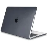 Apple 13" Macbook Pro M2 A2686 Kristal Siyah Kılıf Koruyucu + Ekran Filmi