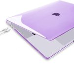 Apple 13" Macbook Pro A2338 M1 Kristal Mor Kılıf Koruyucu + Ekran Filmi - Görsel 2