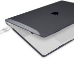 Apple 13" Macbook Pro A2338 M1 Kristal Siyah Kılıf Koruyucu + Ekran Filmi - Görsel 2