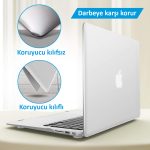 Apple 13" Macbook Pro M2 A2686 Mavi Mermer Kılıf Koruyucu Kapak CMPTM2-133BM - Görsel 3