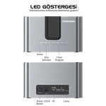 Codegen 2.5 / 3.5 Sata - M.2 NVME Offline Kopyalama Özellikli Harddisk Dock Stand CDG-DOC-505 - Görsel 5