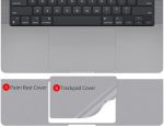 Codegen Apple 14" Macbook Air M1 A2442 Space Gray Trackpad Koruyucu Sticker Etiket - Görsel 2