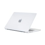 Codegen Apple 14" Macbook Pro M1 A2442 Beyaz Carbon Fiber Dizayn Kılıf Koruyucu Kapak CMPTF-142W