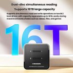 Codegen Çift M.2 NVME SSD Disk Yuvalı USB 3.1 Type-C Dock İstasyonu CDG-DOC-212 - Görsel 3