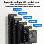 Codegen Çift M.2 NVME SSD Disk Yuvalı USB 3.1 Type-C Dock İstasyonu CDG-DOC-212 - Görsel 5