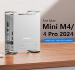 Codegen Mac Mini M4/M4 Pro 9 in 1 Type-C HDMI NVME SSD Alüminyum Çevirici Stand Docking Station CDG-NSC301 - Görsel 4