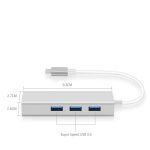 Codegen Type C USB 3.1 – 3Port USB 3.0+ RJ45 Gigabit Ethernet Çoklayıcı Hub CDG-CNV85 - Görsel 4