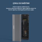 Codegen Type C USB 3.1 NVME M2 SSD 10Gbps  Alüminyum Disk Kutusu CDG-SSD-40BC - Görsel 5