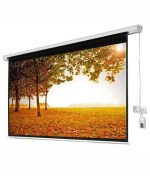 Xbright 200x200cm Motorlu Uzaktan Kumandalı Projeksiyon Perdesi (Arkası Siyah Fonlu) BE-200